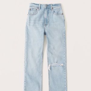 Abercrombie Ultra High Rise Ankle Straight Jeans